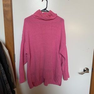 Aerie bright pink sweater